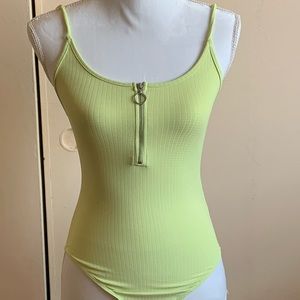 Top shop lime green bodysuit